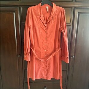 Amadi Rafia Mini Shirtdress